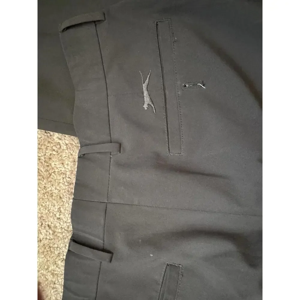 Slazenger Mens Pants‎ Black Size 32x30 Golf Pant Stretch Polyester Blend